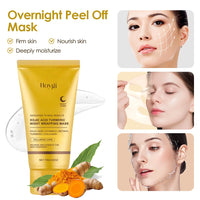 75g Kojic Acid Turmeric Overnight Wrapping Peel Off Mask Nourishes Hydrolyzed Collagen Glowing Skin Firmnes Skin Care