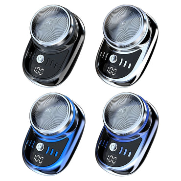 Men Vehicle Mounted Shaver USB Charging Face Beard Trimmer with Digital Display Shaving Face Beard Razor Washable Car Home Razor