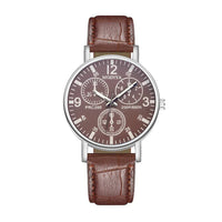 Men's Watches Business Wristwatch Luxury Leather Strap