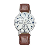 Men's Watches Business Wristwatch Luxury Leather Strap