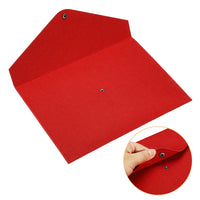 2Pcs File Bag Felt Folder A4 Envelope Document Storage Pouch Organizer Felt File Folders for Office Business Stationary Supplies
