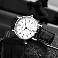 Men's Watches Business Wristwatch Luxury Leather Strap