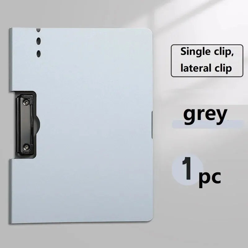 1PC A4 File Folder with Cover - Document Organizer Clipboard for Business & School, Office Stationery Supplies, Paper Holder