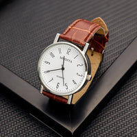 Men's Watches Business Wristwatch Luxury Leather Strap