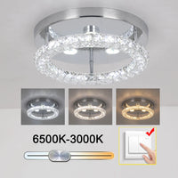 Modern Chandelier Ceiling Lamp K9 Luxury Crystal Led Living Dining Room Decor Pendant Light RC Dimmable Luminaire Home Fixture