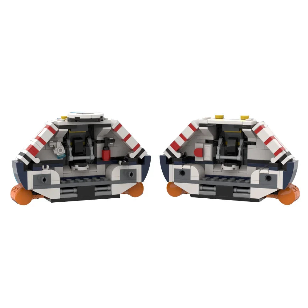 MOC Subnautica Lifepod 5 Building Blocks Model Subnautica Ocean Adventure Games Lifepod Submarine Bricks Assembly Toys Kids Gift