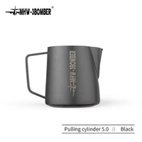 MHW-3BOMBER Milk Frothing Pitcher Steamer Cup 400/500/600ml Latte Art Pitcher Stainless Steel Espresso Cup Milk Steaming Tools