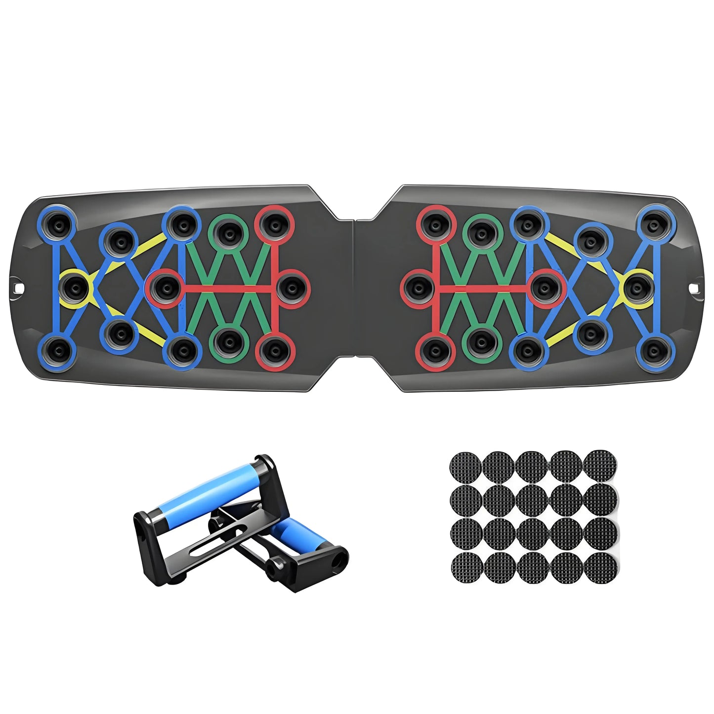 Foldable Push Up Board, Professional Strength Training Equipment with Ergonomic Handles - Home Gym Fitness Tool for Men & Women