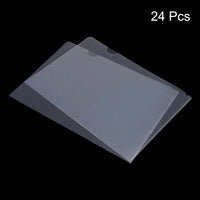 12/24Pcs A4 L Type Folders Plastic File Project Pockets Clear Paper Document Jacket Sleeve for School Office Supplies