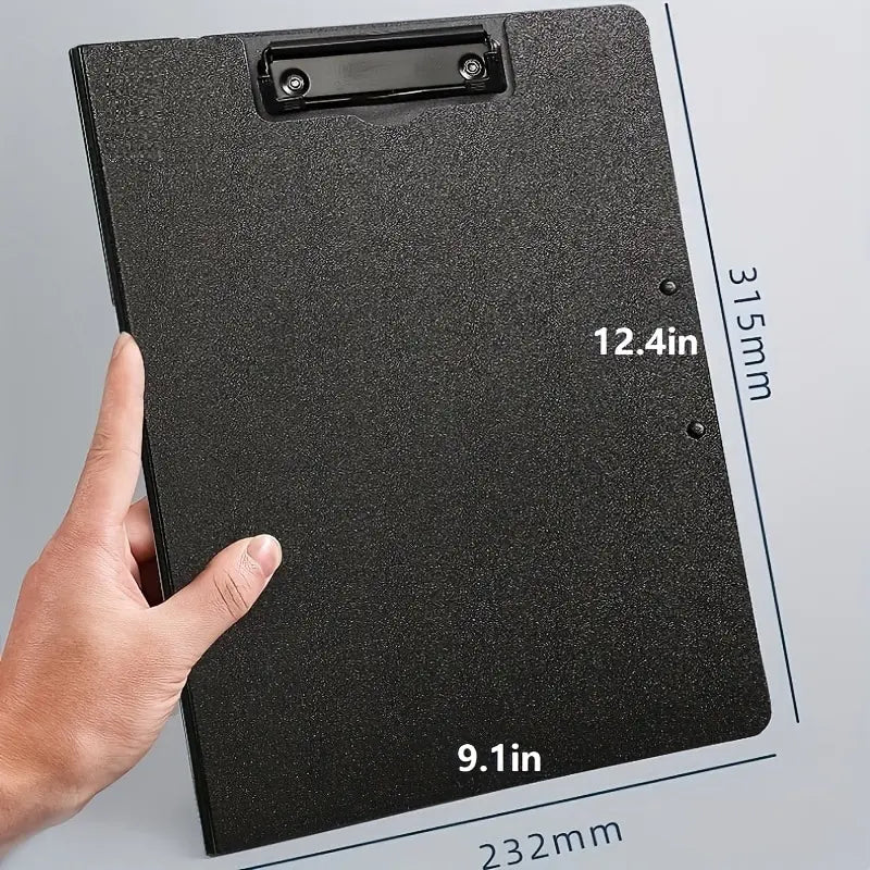 1PC A4 File Folder with Cover - Document Organizer Clipboard for Business & School, Office Stationery Supplies, Paper Holder