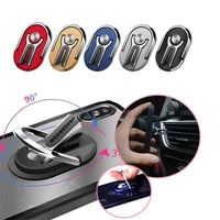 Finger Ring Phone Holder Stand Bracket Universal Mini Phone Holder Rotating for Car Air Vent Mobile Phone Back Sticker Foldable