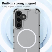 New luxury and cool Magsafe wireless magnetic charging anti drop armor case for Samsung Galaxy S25 S24 S23 Ultra Phone case