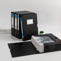 3-Pack Foldableable Storage File Box Classification Storage Document Information Contract Copy Office Essential Supplies