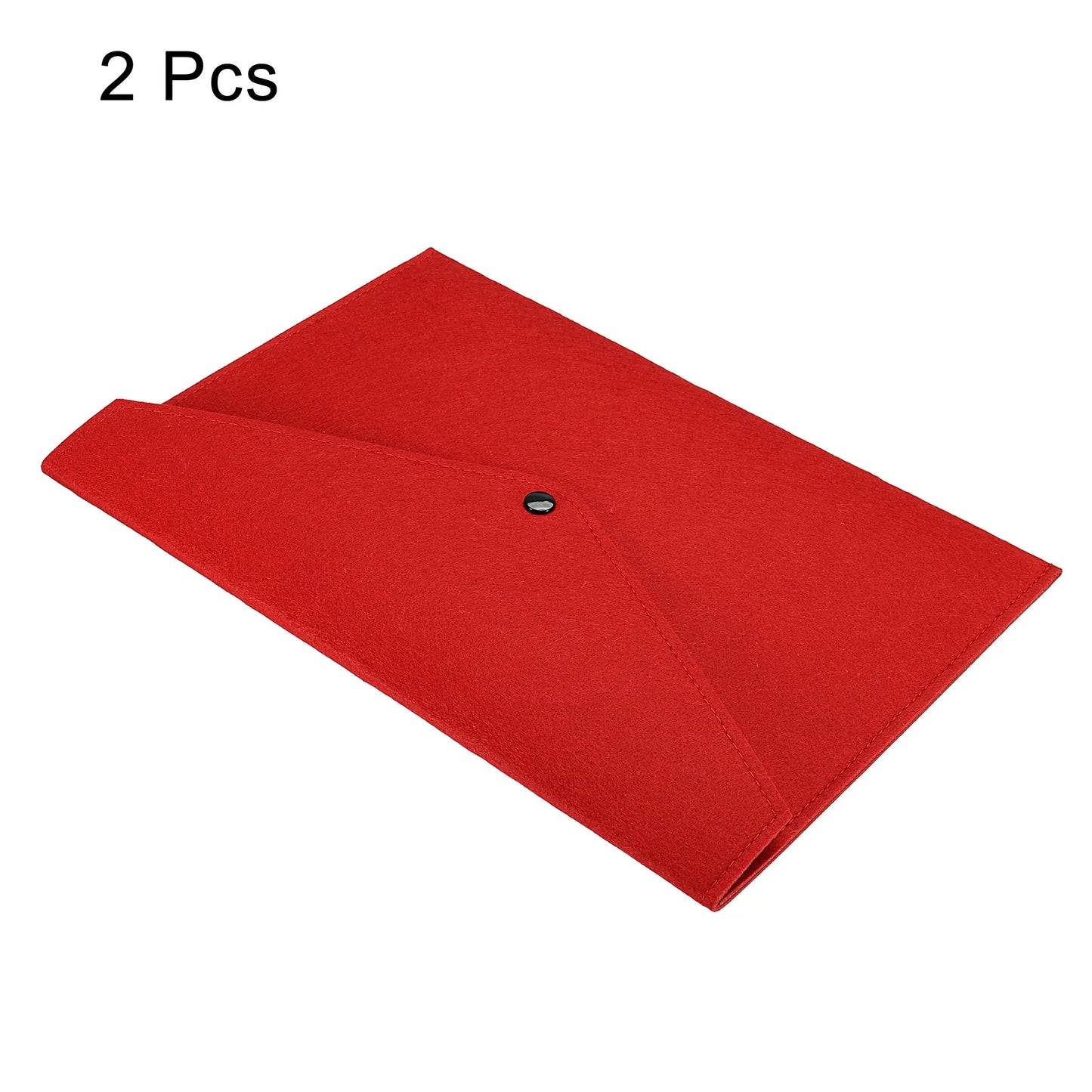2Pcs File Bag Felt Folder A4 Envelope Document Storage Pouch Organizer Felt File Folders for Office Business Stationary Supplies
