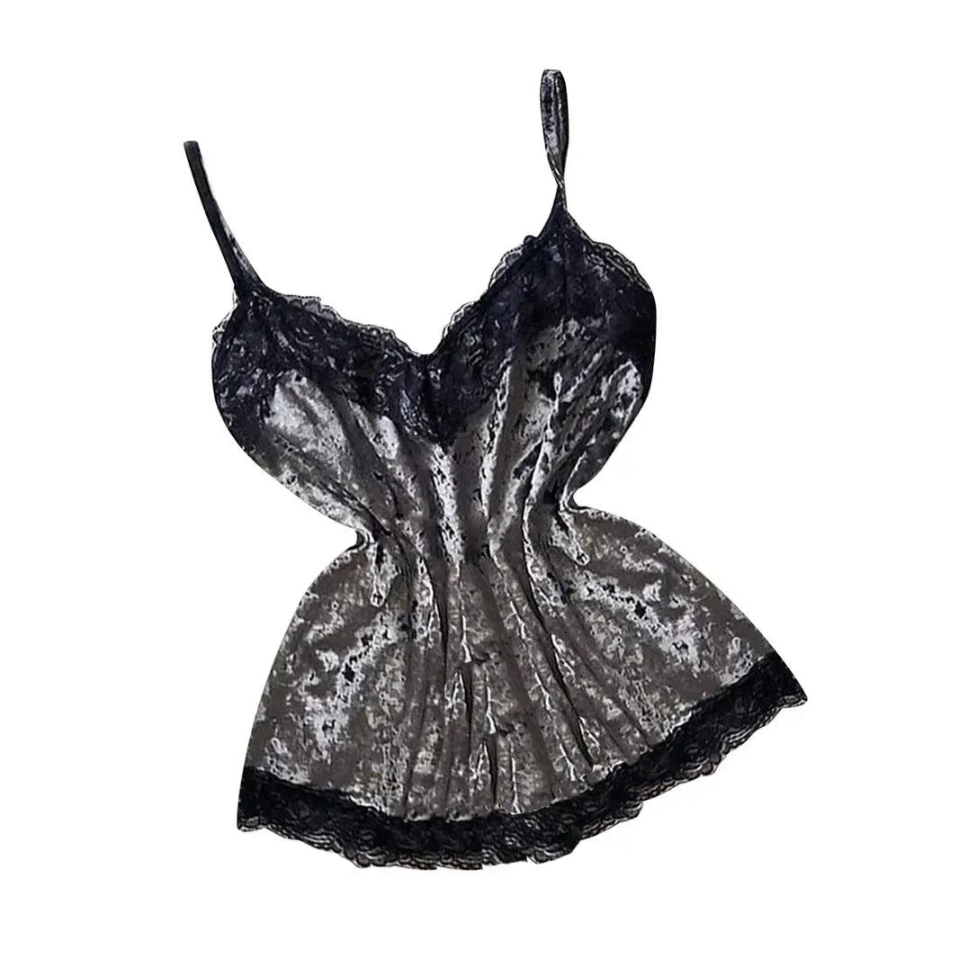 Autumn Winter Velvet Pajamas Set Women's Sexy Lingerie Sleepwear