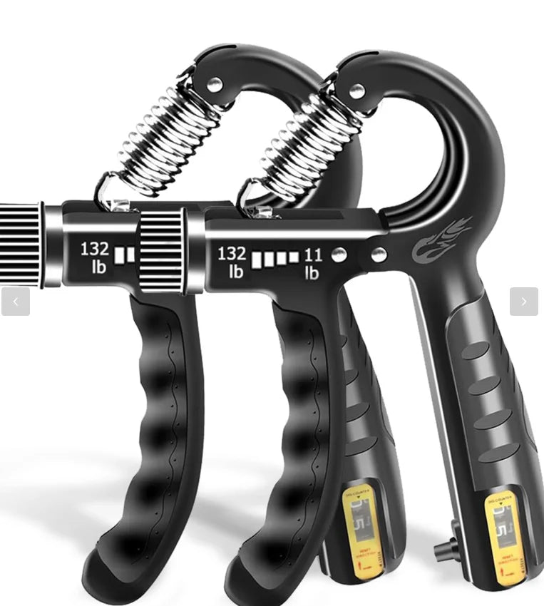 5PCS Grip Trainer Kit: Hand/Forearm/Finger Strengtheners, Exercisers, Stress Ball & Forearm Ring for Muscle Build & Injury Recov