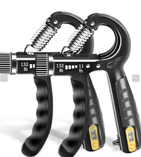 5PCS Grip Trainer Kit: Hand/Forearm/Finger Strengtheners, Exercisers, Stress Ball & Forearm Ring for Muscle Build & Injury Recov