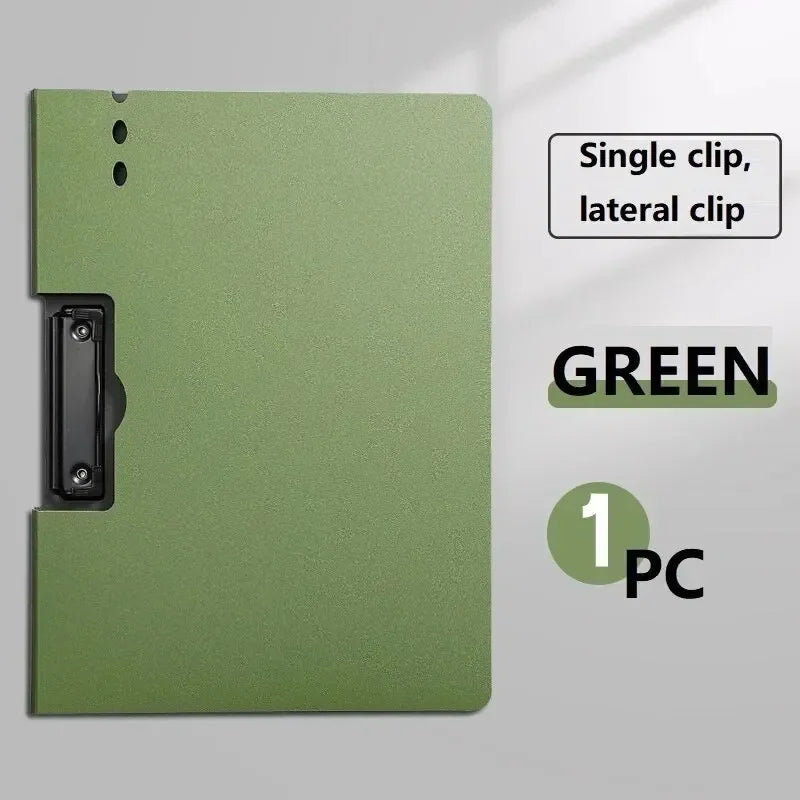 1PC A4 File Folder with Cover - Document Organizer Clipboard for Business & School, Office Stationery Supplies, Paper Holder