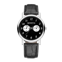 Men's Watches Business Wristwatch Luxury Leather Strap