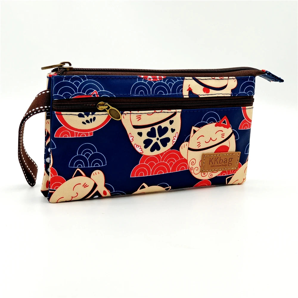 Polyester Waterproof Women's Coin Bag Ladies Organizer Wallet Female Phone Purse Money Pouch Clutch Handbag