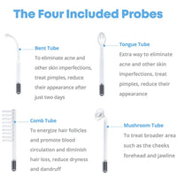4 in 1 High Frequency Appliance Electrode Tube Wand Electrotherapy Skin Care Facial Spa Tightening Acne Spot Wrinkles Remover