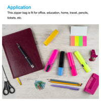 6Pcs A3/A5/A6/B4/B5/B8 Mesh Zipper Pouch Document Bag Waterproof Zip File Pocket Folder Office Supplies Pencil Case Storage Bags