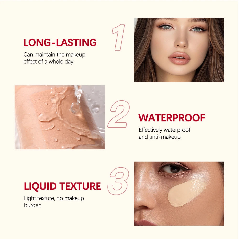 Matte Base Blur Balm Soft Light Focus Matte Cream Coverage Concealer Waterproof Long-lasting Natural Foundation Cosmetics Makeup