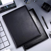 Conference A4 Genuine Leather Portfolio Folder Business Executive File Folder for Man Documents Holder Organizers Office Supply