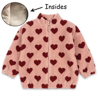 2025 Autumn KS Baby Boys Cartoon Cotton Fleece Outwear Kids Winter Clothes Toddler Girls Lambswool Jacket Child Embroidery Coat