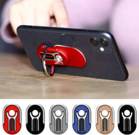 Finger Ring Phone Holder Stand Bracket Universal Mini Phone Holder Rotating for Car Air Vent Mobile Phone Back Sticker Foldable