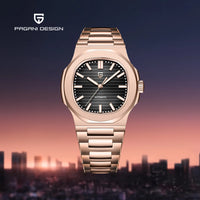 2025 New PAGANI DESIGN Rose Gold Men's Watches Luxury Automatic Watch For Men Mechanical Wristwatch Waterproof AR Sapphire Clock