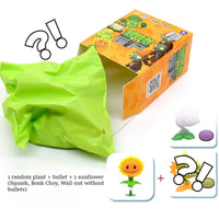 9PCS Plants Vs Zombies Blind Box Sunflower Bonk Choy Cabbage-pult Ornaments Genuine Toy Figures 14 Style Game Model Boy Gifts