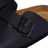 SUFU hot Sales Cork Mules Slippers For Women Fashion Leather Clogs Shoes Classic Cork Antislip Outdoor Slippers