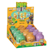 12pcs Plants VS Zombies 2 Crock Pot Surprise Box Set Toys Peashooter SunFlower Pirate Captain Zombie Game Figure Model Toys boys