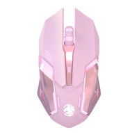 Gaming Mouse Rechargeable 2.4GWireless 600mah Bluetooth Mouse Mute Ergonomic Mouse for Computer Laptop LED Backlit Mice