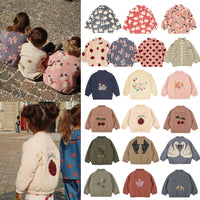 2025 Autumn KS Baby Boys Cartoon Cotton Fleece Outwear Kids Winter Clothes Toddler Girls Lambswool Jacket Child Embroidery Coat