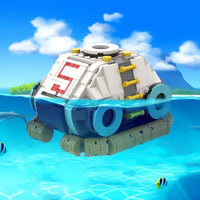 MOC Subnautica Lifepod 5 Building Blocks Model Subnautica Ocean Adventure Games Lifepod Submarine Bricks Assembly Toys Kids Gift