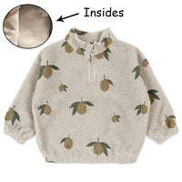 2025 Autumn KS Baby Boys Cartoon Cotton Fleece Outwear Kids Winter Clothes Toddler Girls Lambswool Jacket Child Embroidery Coat