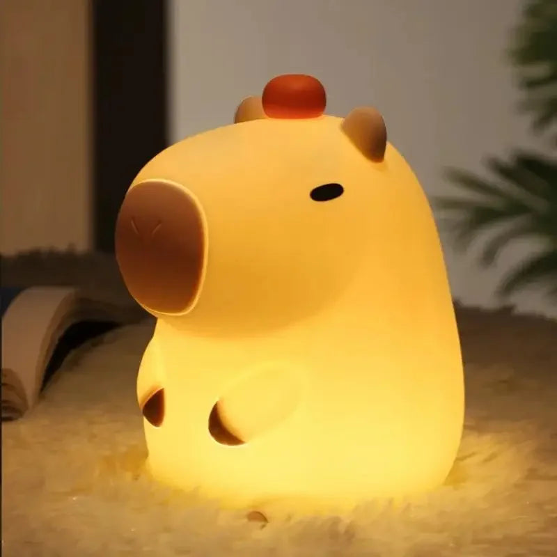 【FreeShip】Cute Axolotl LED Night Light,Dinosaur lamp,Squishy USB & Mobile Touch Lights,Night Bedroom Lamp
