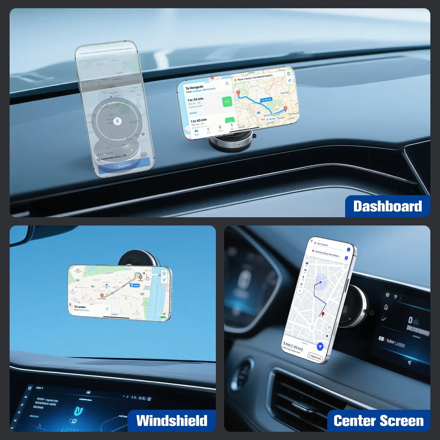 Magnetic Wireless Charger Car Phone Holder Air Vent Clip 15w Fast Charging Adapter Mount For Magsafe iPhone 17 16 15 14 13 12