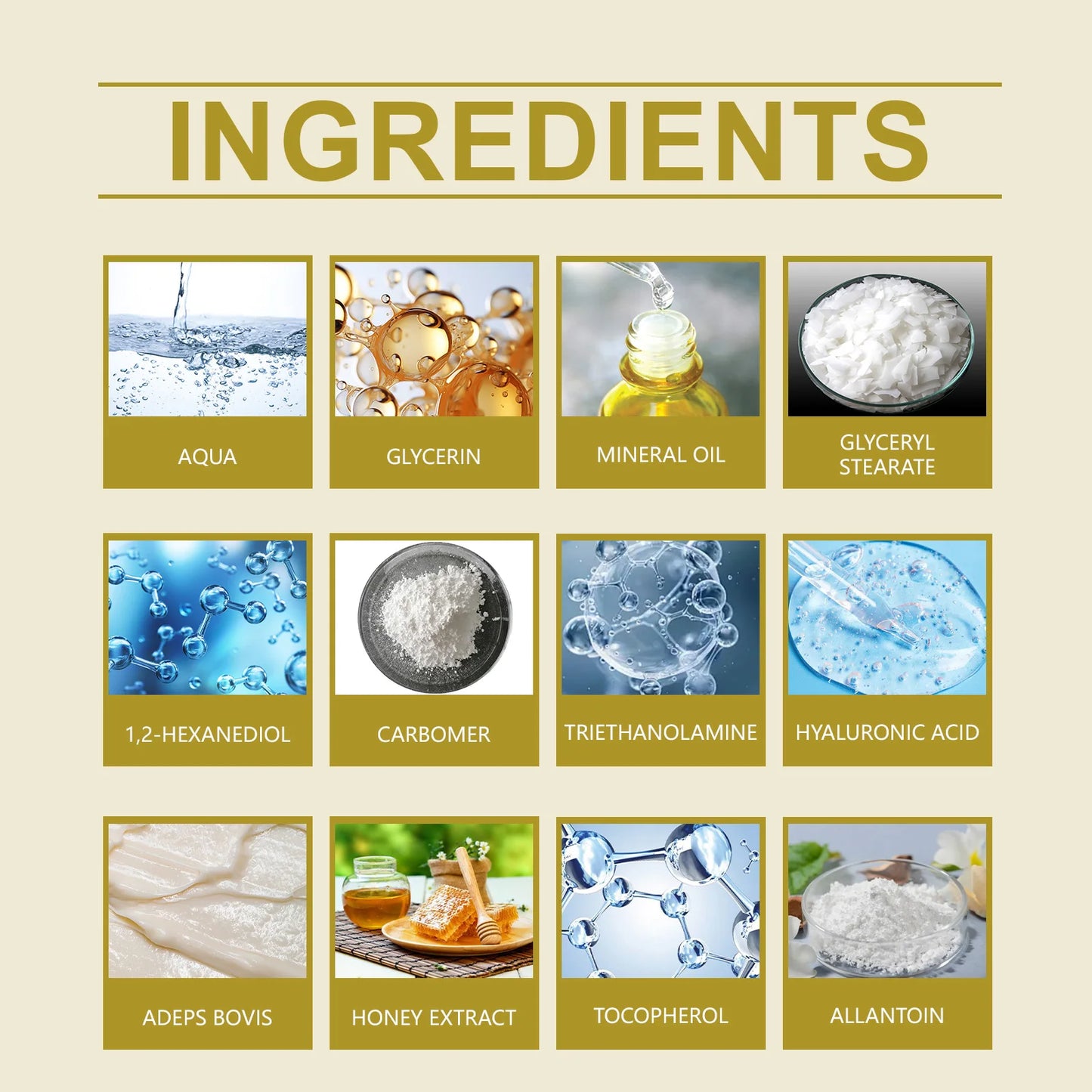 WoodSleep 60g Beef Tallow Honey Face Moisturizer - Intense Hydration for Dry Skin, Anti-Chapping Winter Skincare for Women & Men