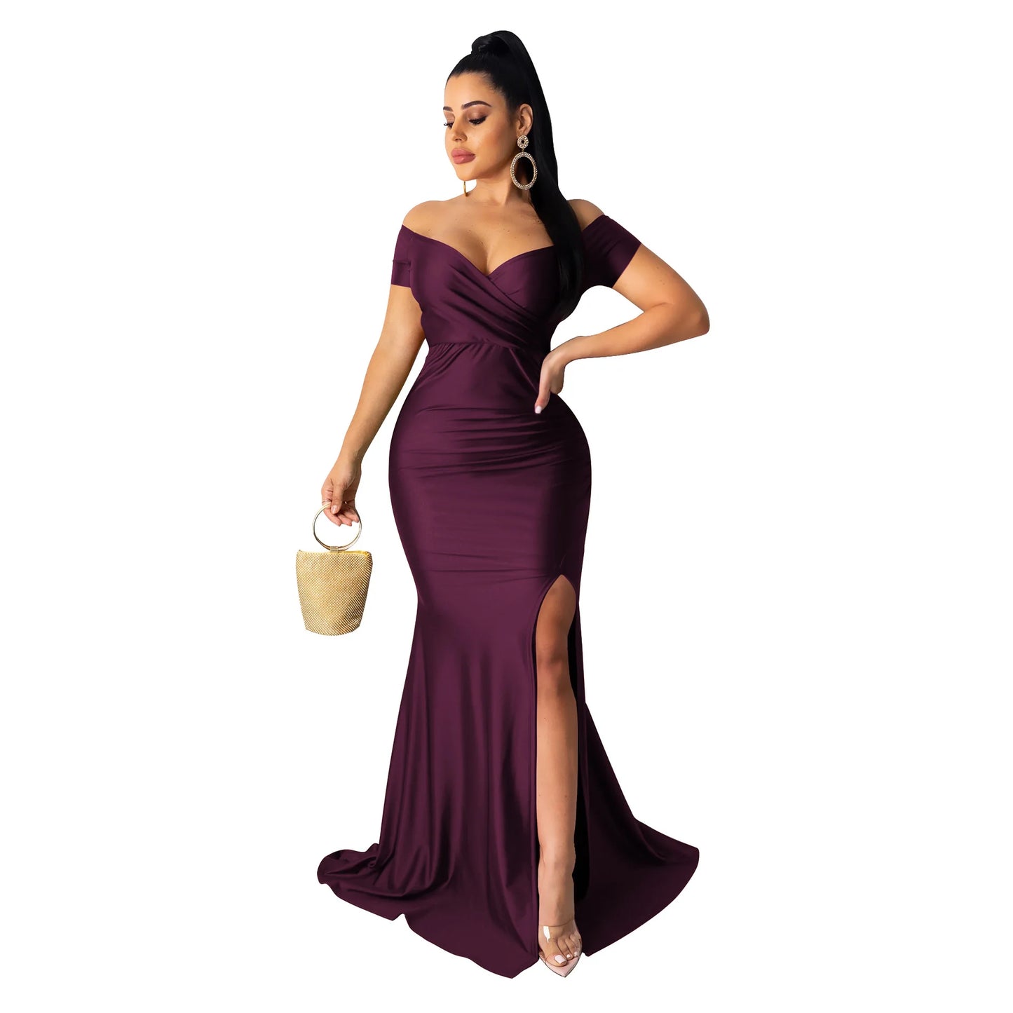 Designer Party Dresses Women Off Shoulder Evening Dress