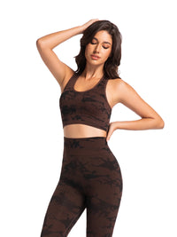 Women's Tie-Dye Leggings Set High-Waisted Yoga Training Wear Tummy-Tucking, Buttock-Lifting Fitness Leggings Gym Wear