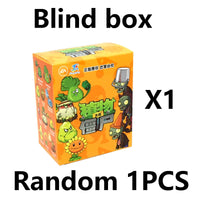 9PCS Plants Vs Zombies Blind Box Sunflower Bonk Choy Cabbage-pult Ornaments Genuine Toy Figures 14 Style Game Model Boy Gifts