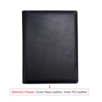 Conference A4 Genuine Leather Portfolio Folder Business Executive File Folder for Man Documents Holder Organizers Office Supply