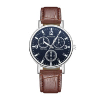 Men's Watches Business Wristwatch Luxury Leather Strap