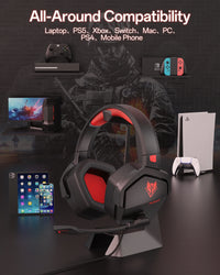 NUBWO N16 Wired Gaming Headsets for Xbox PS5 PS4 PlayStation Switch Mac Over Headphones with MIC Stereo Sound Wired Xbox Headet