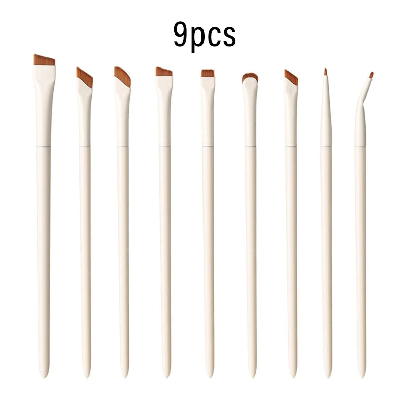 1/3/7/9pcs White Upgrade Blade Eyeliner Brush Eye Makeup Brushes Set Ultra Thin Fine Angle Flat Eyebrow Precise Detail  2026