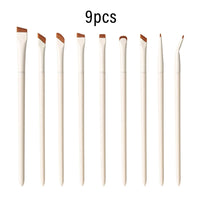 1/3/7/9pcs White Upgrade Blade Eyeliner Brush Eye Makeup Brushes Set Ultra Thin Fine Angle Flat Eyebrow Precise Detail  2026