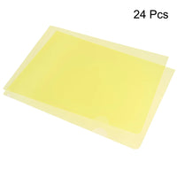 12/24Pcs A4 L Type Folders Plastic File Project Pockets Clear Paper Document Jacket Sleeve for School Office Supplies